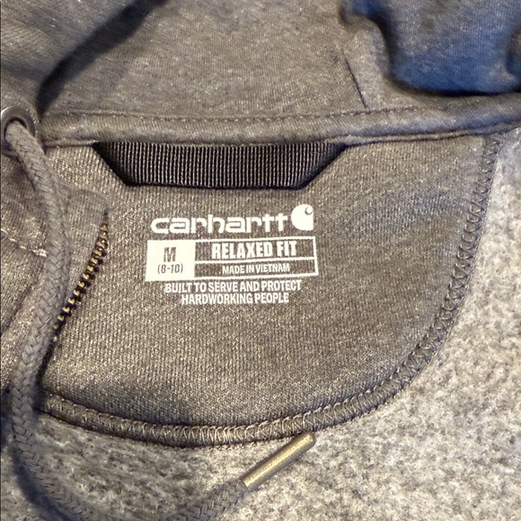 Women’s Carhartt - Full Zip Sweatshirt - Grey - Size Medium (8-10) - Picture 2 of 10